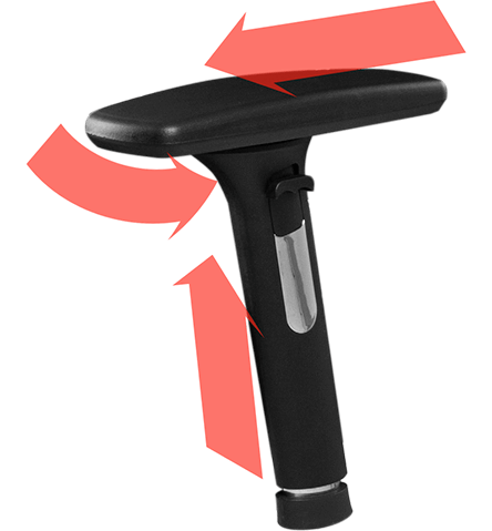 Adjustable armrest 3D