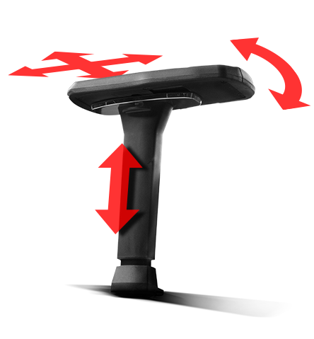  4D armrests 