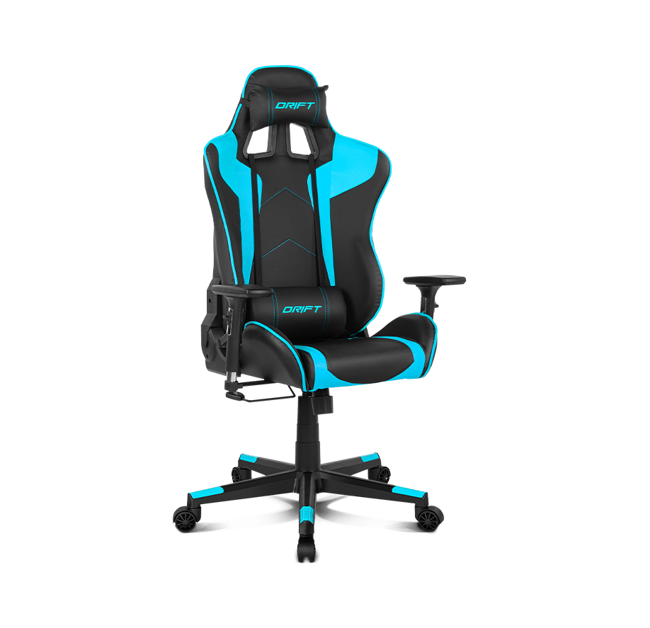 DRIFT GAMING DR110BL Sedia da Gaming, Tessuto, Nero/Blu, 70 x 130-138 x 70  cm (LxAxP) : : Casa e cucina